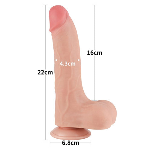 8.5'' Sliding Skin Dual Layer Dong Flesh II_B15O50_3