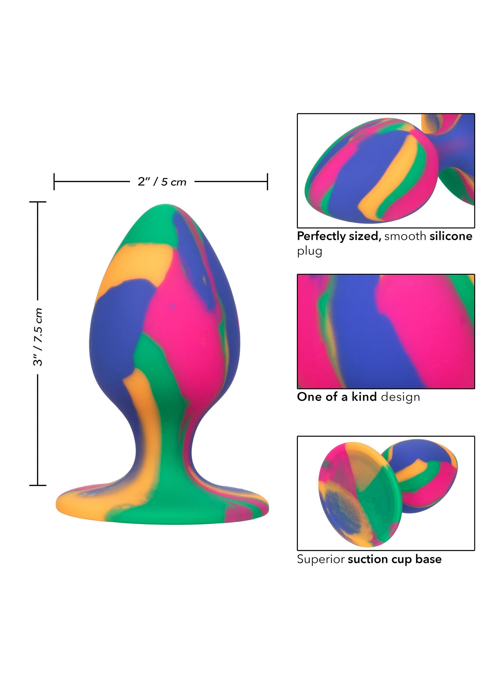 Plug Cheeky Medium Tie-Dye multicolore