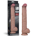 14,5'' Doppio Strato Silicone Flessibile Pene XXL (Carne)