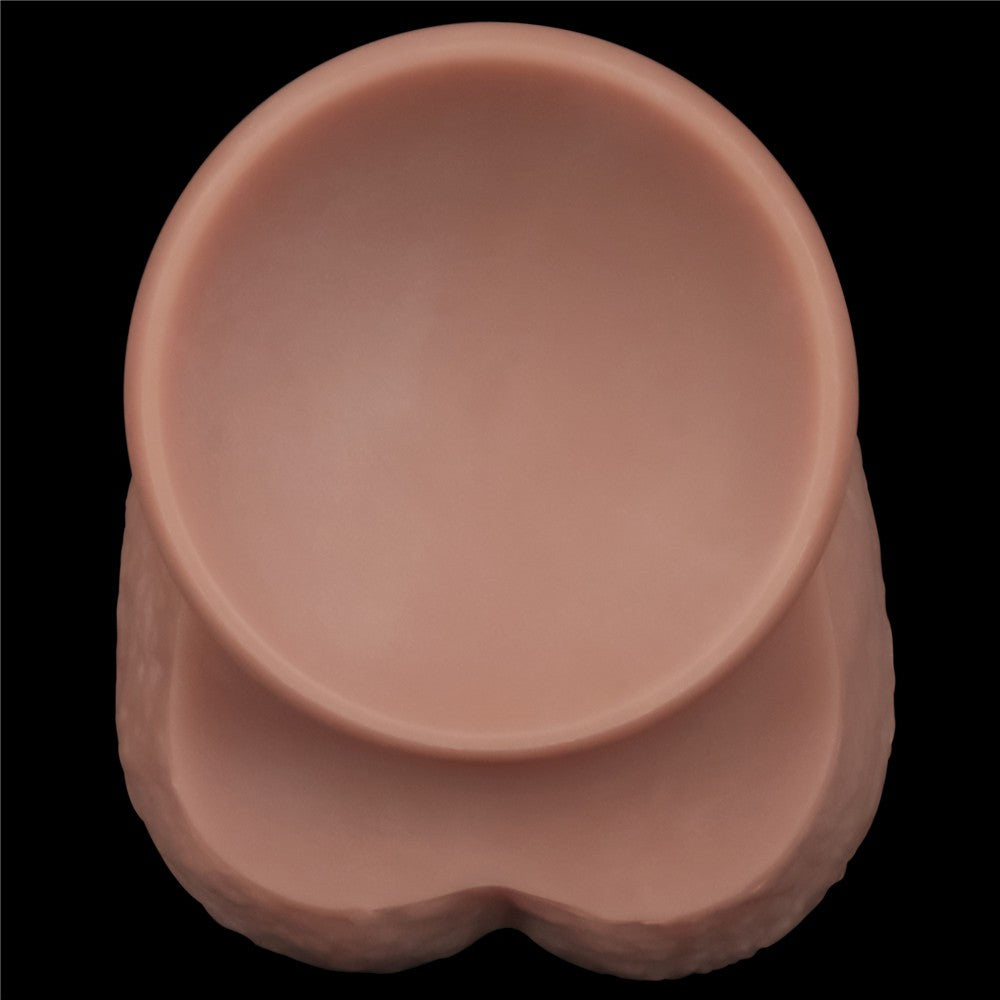 14,5'' Doppio Strato Silicone Flessibile Pene XXL (Carne)